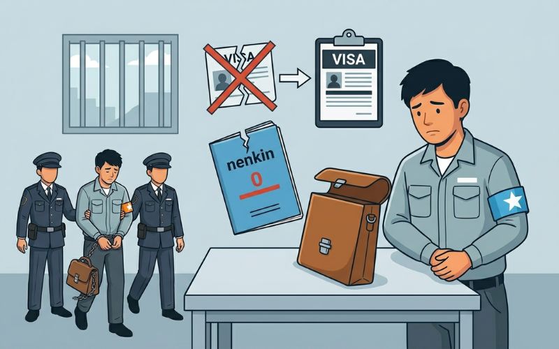 Hậu quả pháp lý khi bỏ trốn Nhật Bản